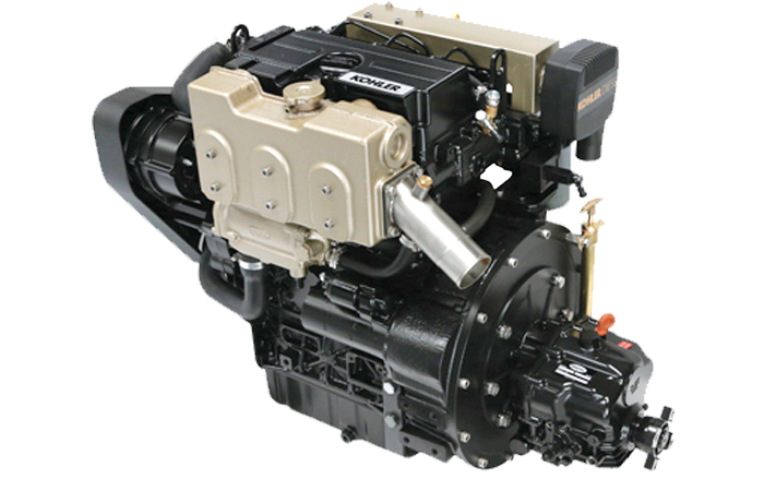 30 kW Kohler diesel marinmotor Lombardini Marine